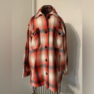 Lucky Brand Red plaid Flannel NWT Size M